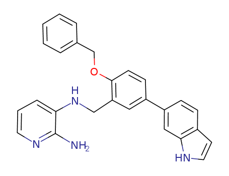 2,3-Pyridinediamine, N3-[[5-(1H-indol-6-yl)-2-(phenylmethoxy)phenyl]methyl]-