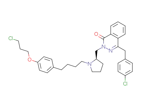 4-[(4-chlorophenyl)methyl]-2-[((2R)-1-{4-[4-(3-chloropropoxy)phenyl]butyl}-2-pyrrolidinyl)methyl]-1(2H)-phthalazinone
