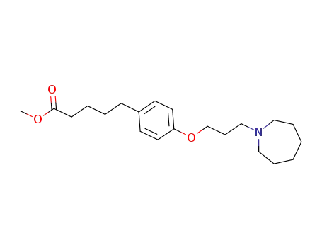 methyl 5-(4-[3-(hexahydro-1H-azepin-1-yl)propoxy]phenyl)pentanoate