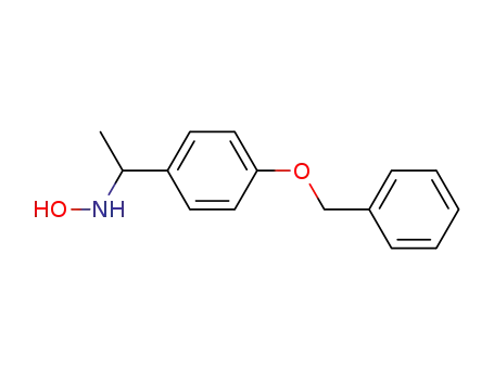Molecular Structure of 111525-03-2 (Benzenemethanamine, N-hydroxy-a-methyl-4-(phenylmethoxy)-)