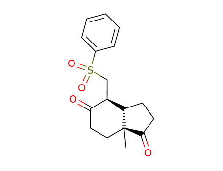 (3aS,4S,7aS)-2,3,3a,6,7,7a-Hexahydro-7a-methyl-4-<(phenylsulfonyl)methyl>-1H-inden-1,5(4H)-dion