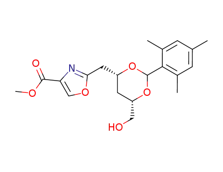 4-Oxazolecarboxylic acid,
2-[[6-(hydroxymethyl)-2-(2,4,6-trimethylphenyl)-1,3-dioxan-4-yl]methyl]-,
methyl ester