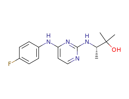 S-3-[4-(4-fluoro-phenylamino)-pyrimidin-2-ylamino]-2-methyl-butan-2-ol