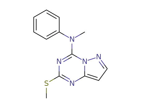 4-(N-methyl-N-phenylamino)-2-(methylsulfanyl)pyrazolo[1,5-a]-1,3,5-triazine