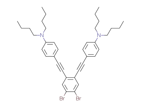 Benzenamine,
4,4'-[(4,5-dibromo-1,2-phenylene)di-2,1-ethynediyl]bis[N,N-dibutyl-