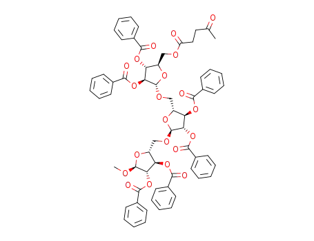methyl [(2,3-di-O-benzoyl-5-O-levulinyl-α-D-arabinofuranosyl)-(1->5)-(2,3-di-O-benzoyl-α-D-arabinofuranosyl)]-(1->5)-2,3-di-O-benzoyl-α-D-arabinofuranoside