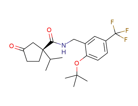 (1S)-N-[2-tert-butoxy-5-(trifluoromethyl)benzyl]-1-isopropyl-3-oxocyclopentanecarboxamide