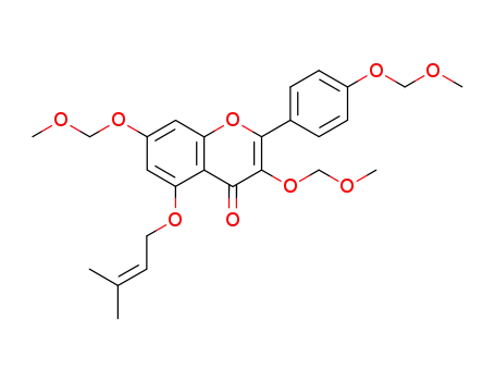5-O- (3- 메틸 -2- 부 테닐) KaeMpferol Tri-O-MethoxyMethyl Ether