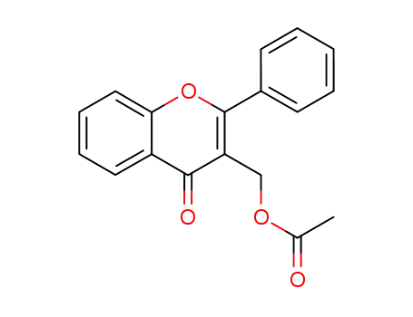 4H-1-Benzopyran-4-one, 3-[(acetyloxy)methyl]-2-phenyl-