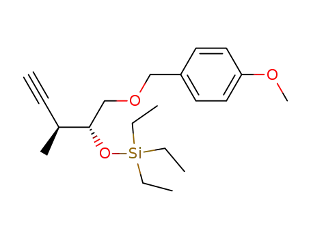 Silane,
triethyl[[(1R,2S)-1-[[(4-methoxyphenyl)methoxy]methyl]-2-methyl-3-butyn
yl]oxy]-