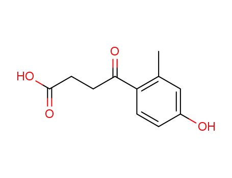 Molecular Structure of 319494-43-4 (4-(4-hydroxy-2-methyl-phenyl)-4-oxo-butyric acid)