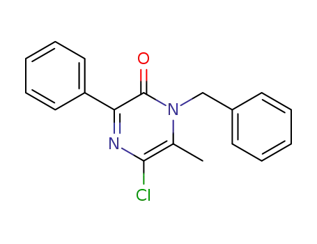 2(1H)-Pyrazinone, 5-chloro-6-methyl-3-phenyl-1-(phenylmethyl)-