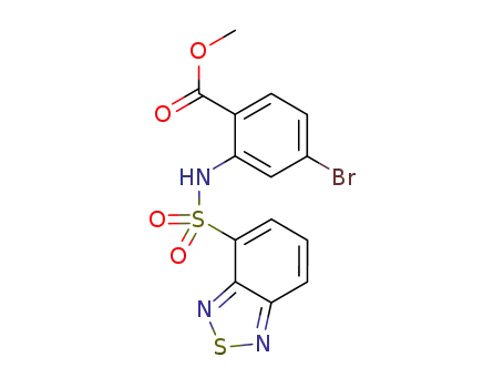 Benzoic acid, 2-[(2,1,3-benzothiadiazol-4-ylsulfonyl)amino]-4-bromo-,
methyl ester