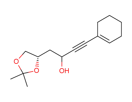 4-Cyclohex-1-enyl-1-((S)-2,2-dimethyl-[1,3]dioxolan-4-yl)-but-3-yn-2-ol