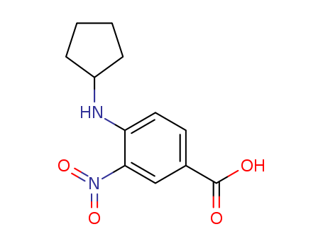 Benzoic acid, 4-(cyclopentylamino)-3-nitro-