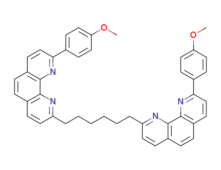 Molecular Structure of 142942-24-3 (1,10-Phenanthroline, 2,2'-(1,6-hexanediyl)bis[9-(4-methoxyphenyl)-)