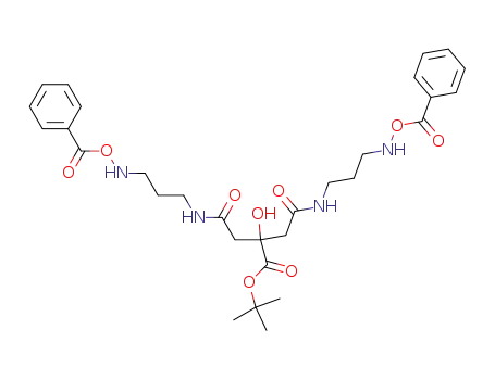 tert-butyl 4-((3-((benzoyloxy)amino)propyl)amino)-2-(2-((3-((benzoyloxy)amino)propyl)amino)-2-oxoethyl)-2-hydroxy-4-oxobutanoate