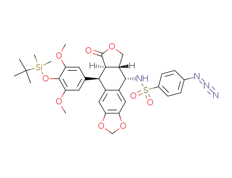 4β-(4-azidophenyl)sulfonamido-4'-tert-butyldimethylsilyloxy-4'-O-demethyl-4-desoxypodophyllotoxin