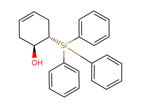 Molecular Structure of 928642-50-6 (3-Cyclohexen-1-ol, 6-(triphenylsilyl)-, (1S,6S)-)