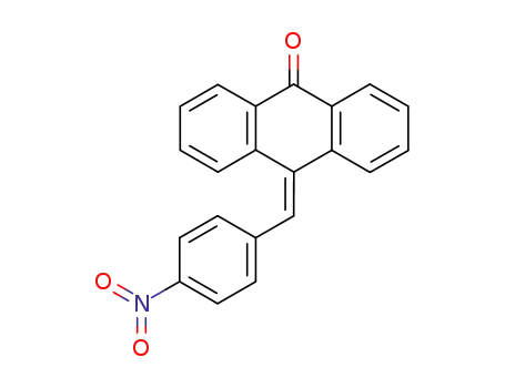 Molecular Structure of 21558-19-0 (9(10H)-Anthracenone, 10-[(4-nitrophenyl)methylene]-)