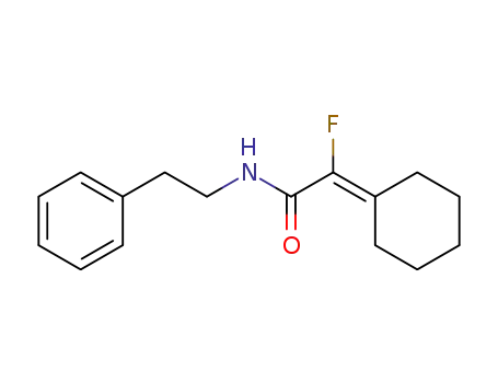 Acetamide, 2-cyclohexylidene-2-fluoro-N-(2-phenylethyl)-