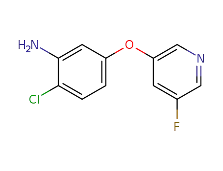2-chloro-5-(5-fluoropyridin-3-yloxy)benzenamine