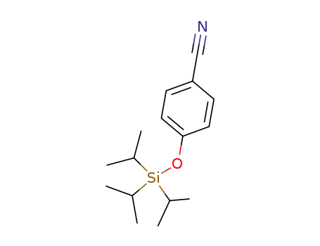 Molecular Structure of 160725-46-2 (Benzonitrile, 4-[[tris(1-methylethyl)silyl]oxy]-)