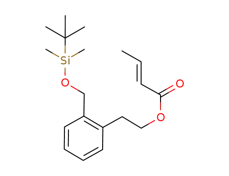 but-2-enoic acid 2-[2-((tert-butyldimethylsilanyloxy)methyl)phenyl]ethyl ester