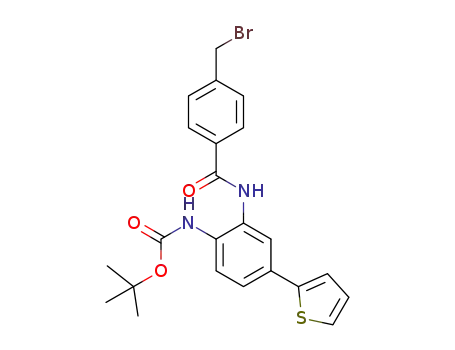 1,1-dimethylethyl [2-({[4-(bromomethyl)phenyl]carbonyl}amino)-4-(2-thienyl)phenyl]carbamate
