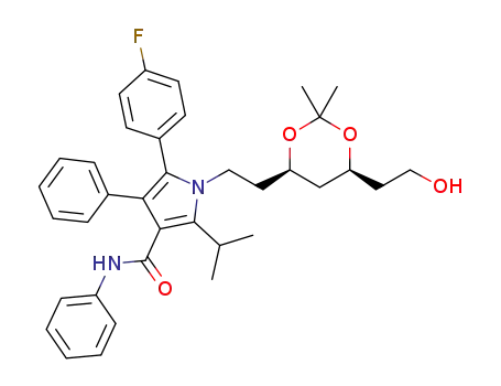 5-(4-fluorophenyl)-1-{2-[(4R,6S)-6-(2-hydroxyethyl)-2,2-dimethyl-1,3-dioxan-4-yl]ethyl}-2-isopropyl-N,4-diphenyl-1H-pyrrole-3-carboxamide