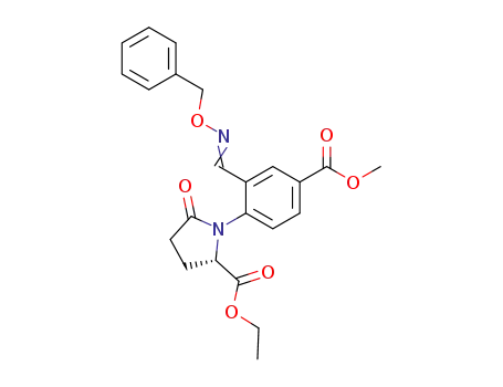 (S)-1-[2-(Benzyloxyimino-methyl)-4-methoxycarbonyl-phenyl]-5-oxo-pyrrolidine-2-carboxylic acid ethyl ester