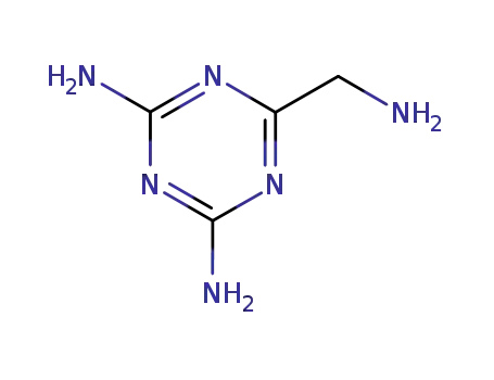 Molecular Structure of 500864-22-2 (1,3,5-Triazine-2,4-diamine, 6-(aminomethyl)-)