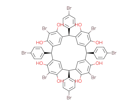 5,11,17,23-Tetrabromo-2,8,14,20-tetrakis(4-bromophenyl)pentacyclo<19.3.1.1<sup>3,7</sup>.1<sup>9,13</sup>.1<sup>15,19</sup>>octacosa-1(25),3,5,7(28),9,11,13(27),15,17,19(26),21,23-dodecaene-4,6,10,12,16,18,22,24-octol