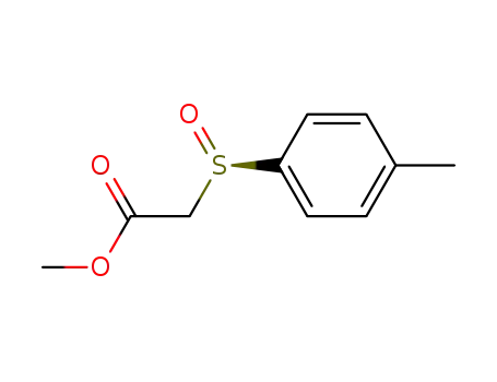 Molecular Structure of 102340-68-1 (Acetic acid, [(R)-(4-methylphenyl)sulfinyl]-, methyl ester)
