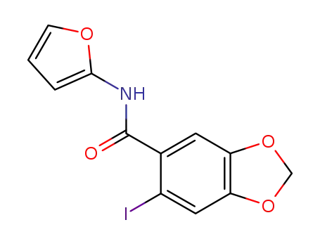 1,3-Benzodioxole-5-carboxamide, N-2-furanyl-6-iodo-