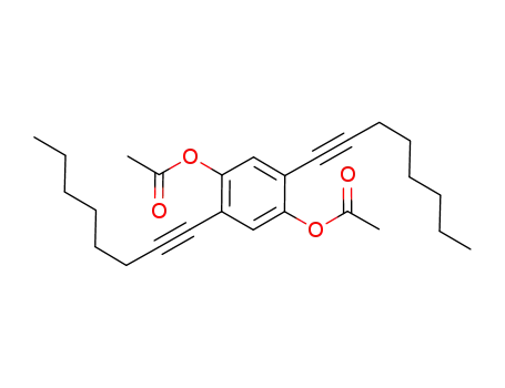2,5-di(oct-1'-ynyl)-1,4-diacetoxybenzene