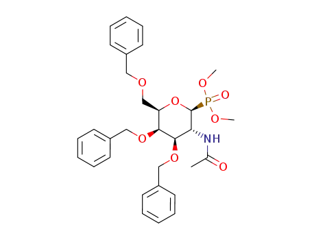 dimethyl (2-acetamido-3,4,6-tri-O-benzyl-2-deoxy-β-D-galactopyranosyl)phosphonate