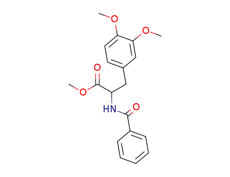 Molecular Structure of 57060-84-1 (Tyrosine, N-benzoyl-3-methoxy-O-methyl-, methyl ester)