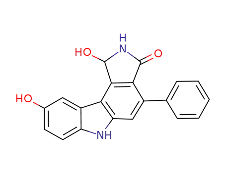 Pyrrolo[3,4-c]carbazol-3(2H)-one, 1,6-dihydro-1,9-dihydroxy-4-phenyl-