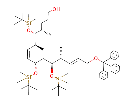 (4S,5R,6S,7Z,9S,11S,12R,13E)-5,9,11-tris(tert-butyldimethylsilyloxy)-4,6,12-trimethyl-15-(trityloxy)pentadeca-7,13-dien-1-ol