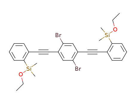 {(2,5-Dibromo-1,4-phenylene)bis[(ethyne-2,1-diyl)-2,1-phenylene]}bis[ethoxy(dimethyl)silane]