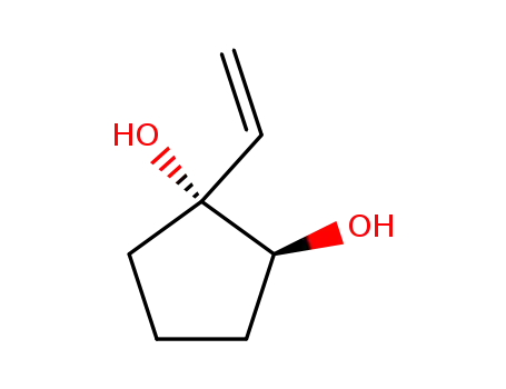 Molecular Structure of 133870-03-8 (1,2-Cyclopentanediol, 1-ethenyl-, trans-)