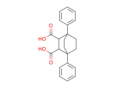 Molecular Structure of 78070-42-5 (1,4-Diphenyl-bicyclo<2.2.2>octane-2,3-dicarboxylic acid)