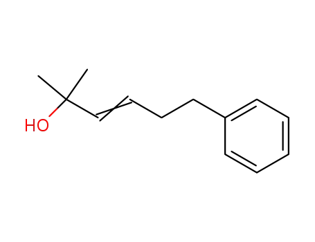 Molecular Structure of 122894-93-3 (3-Hexen-2-ol, 2-methyl-6-phenyl-)