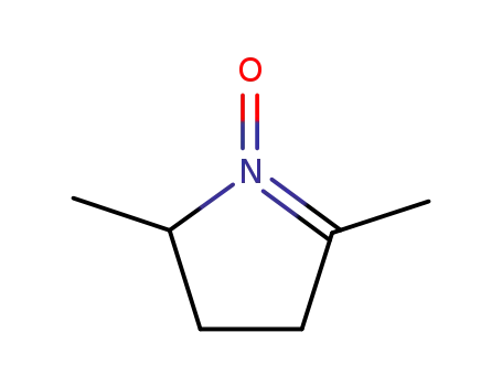 Molecular Structure of 28765-36-8 (2H-Pyrrole, 3,4-dihydro-2,5-dimethyl-, 1-oxide)