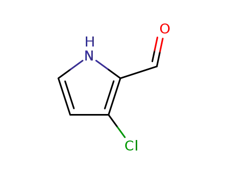 Molecular Structure of 56164-42-2 (3-Chloro-1H-Pyrrole-2-carboxaldehyde)