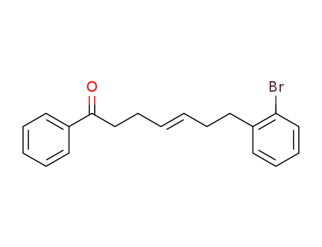 Molecular Structure of 880477-66-7 (4-Hepten-1-one, 7-(2-bromophenyl)-1-phenyl-, (4E)-)