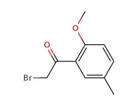 Molecular Structure of 7295-34-3 (2-BROMO-1-(2-METHOXY-5-METHYL-PHENYL)-ETHANONE)
