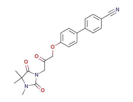 (+/-)-1-(3-((4'-cyano-(1,1'-biphenyl)-4-yl)oxy)-propan-2-on-1-yl)-3,4,4-trimethyl-2,5-dioxoimidazolidine