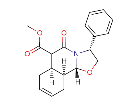 Molecular Structure of 864967-37-3 ((3R,6aR,10aS,10bR)-6-(methoxycarbonyl)-5-oxo-3-phenyl-2,3,6,6a,7,10,10a,10b-octahydro-5H-oxazolo[2,3-a]isoquinoline)